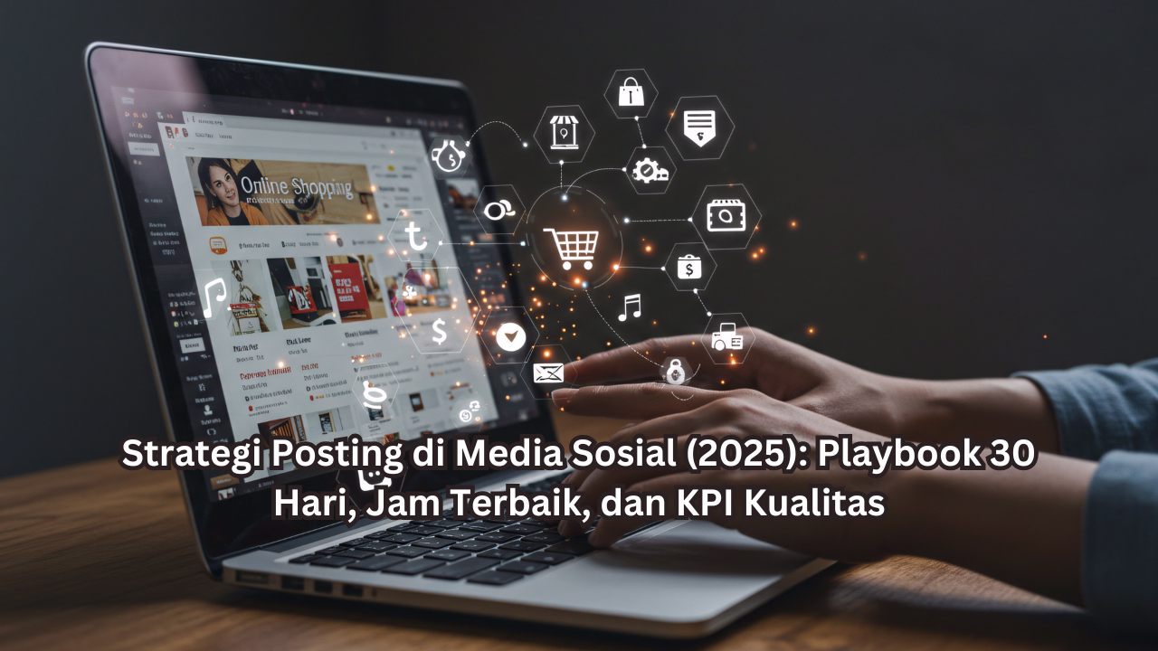 Strategi Posting di Media Sosial (2025): Playbook 30 Hari, Jam Terbaik, dan KPI Kualitas