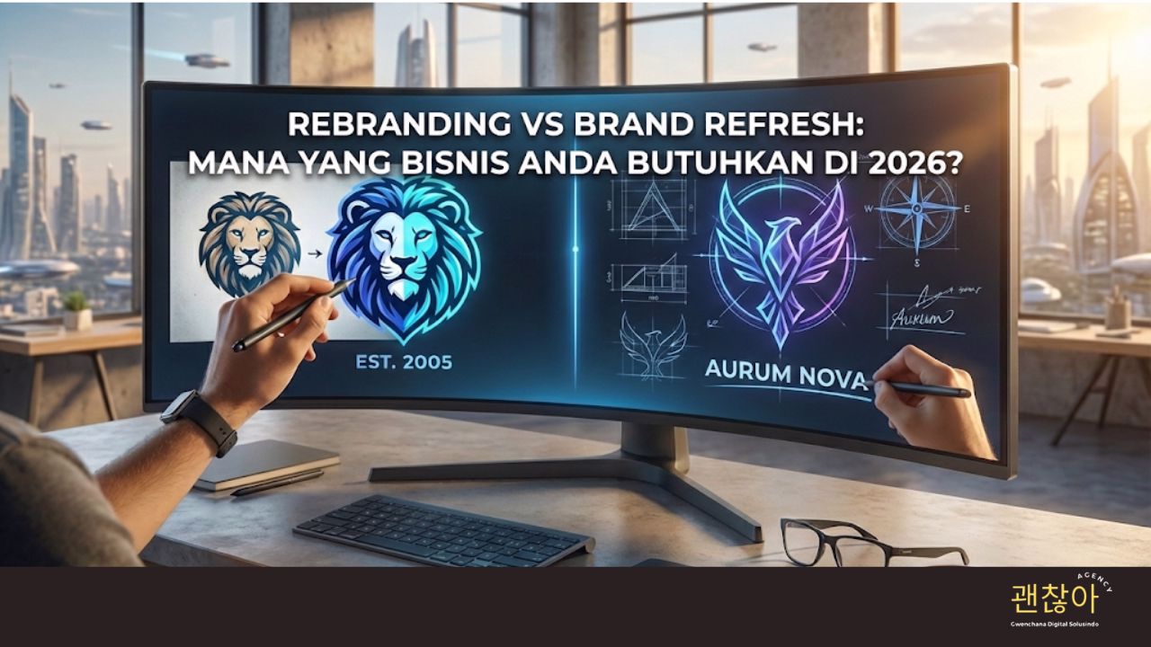 Rebranding vs Brand Refresh: Mana yang Bisnis Anda Butuhkan di 2026?