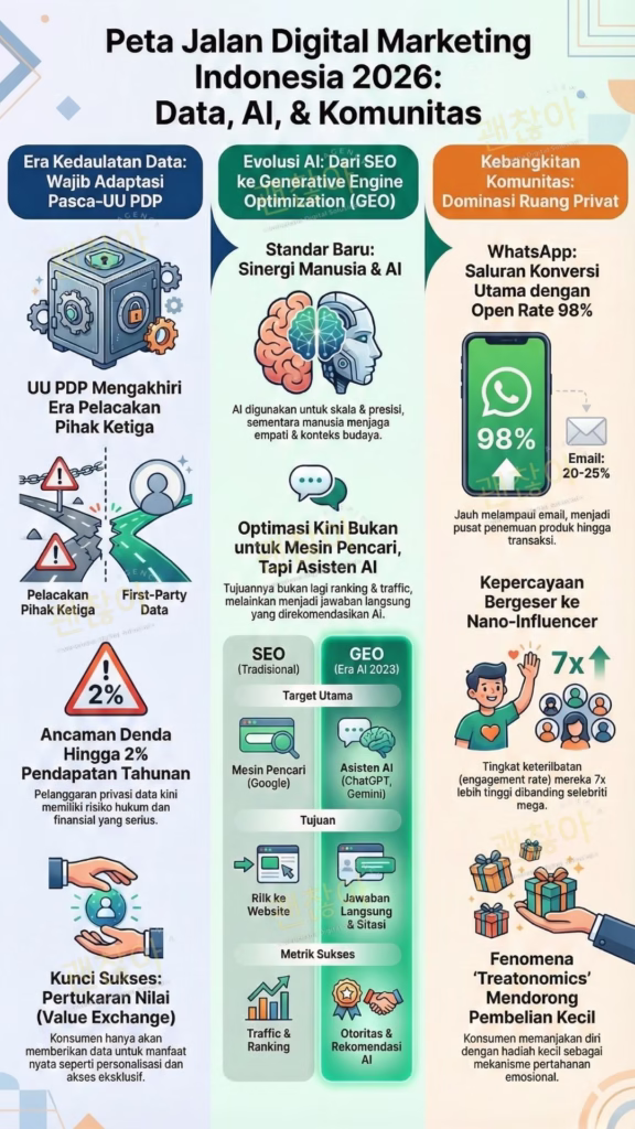 Prediksi Digital Marketing Indonesia 2026: Data, AI, dan Kebangkitan Komunitas