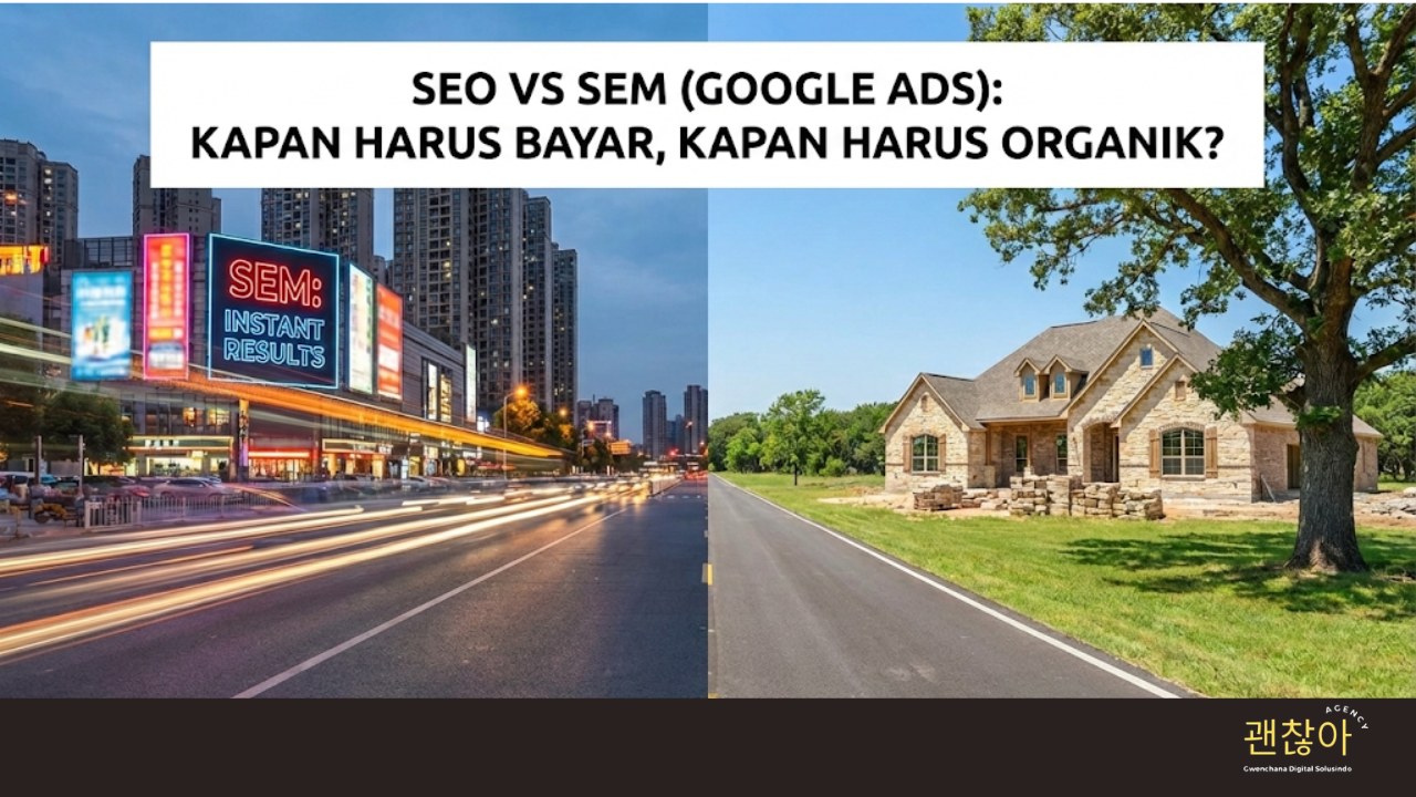 SEO vs SEM (Google Ads): Kapan Harus Bayar, Kapan Harus Organik?