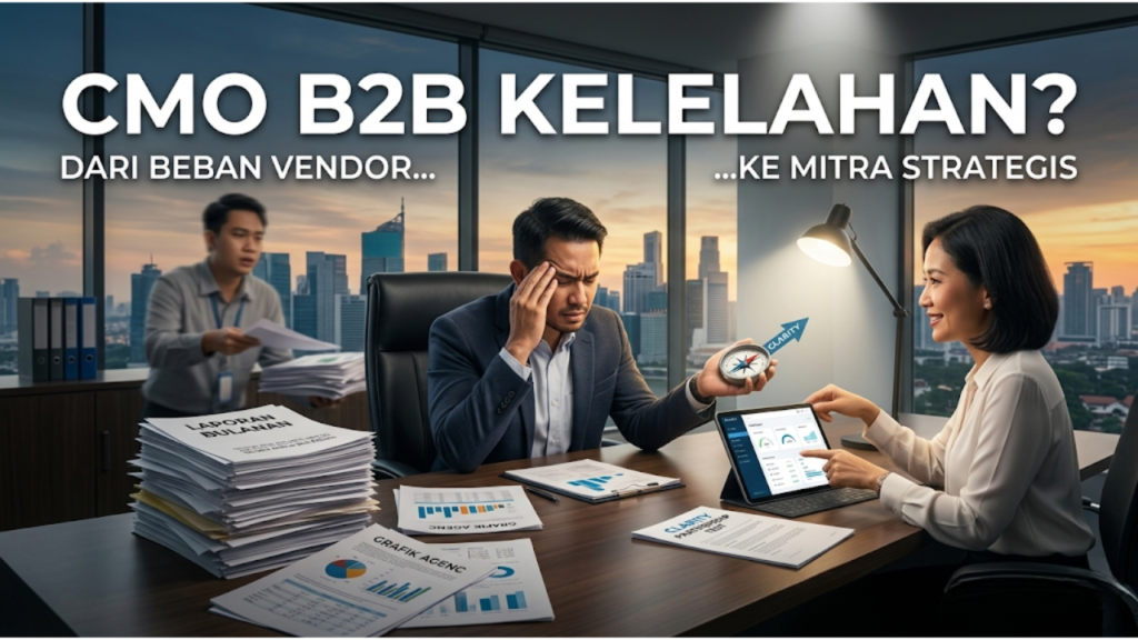 Berhenti Berpura-pura Semua Terkendali: Mengapa CMO B2B Kelelahan dan Cara Menemukan Mitra yang Mengembalikan Kewarasan Anda
